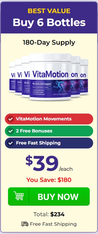 VitaMotion 6 Bottle Price